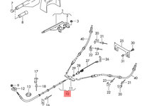 Sufa frana de mana Volkswagen Transporter T5 bus 2.0 TDI OEM 7H3711476D