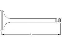 Supapa admisie AUDI 90 (8C, B4), AUDI 500 (44, 44Q, C3), AUDI 4000 (81, 85, B2) - TOPRAN 100 671