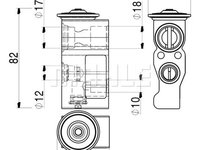 Supapa de expansiune Smart Forfour, 2014-, Fortwo, 2014- Motor 0,9/1,0 Benzina, Aluminiu, Tip Gaz: R134a/R1234yf, OE: 326311, 7013097,