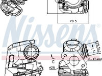 Supapa egr 98150 NISSENS pentru Ford Focus Ford C-max Mazda 3 Mazda Axela Peugeot 407 Peugeot 307 Peugeot 206 Ford Fiesta Ford Ikon Ford Fusion Volvo S40 CitroEn Berlingo Peugeot 207 Volvo C30 Peugeot Expert Peugeot 1007 Peugeot 308 Peugeot 3008 Peug