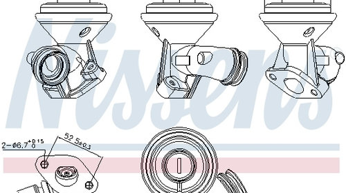 Supapa egr 98228 NISSENS pentru Ford Fiesta F