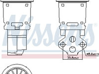 Supapa egr 98247 NISSENS pentru Daewoo Matiz