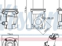 Supapa EGR ALFA ROMEO MITO, FIAT BRAVA, BRAVO I, DOBLO, DOBLO/MINIVAN, IDEA, MAREA, PALIO, PUNTO, SCUDO, STRADA, ULYSSE, LANCIA MUSA, PHEDRA 1.3D-2.2D 10.95-