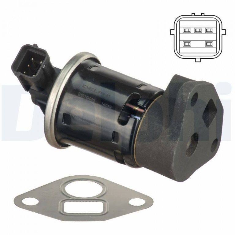 Supapa EGR DELPHI EG10445-12B1 model DAEWOO LACETTI limuzina A16DMS 1598cc 106cp 78kW 1999 2000 2001 2002 2003