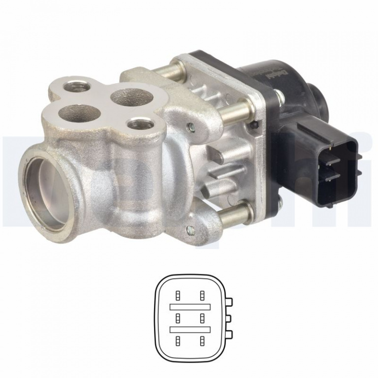 Supapa EGR DELPHI EG10611-12B1 se potriveste la OPEL AGILA (B) (H08) K12B 1242cc 94cp 69kW 2008 2009 2010 2011 2012 2013 2014