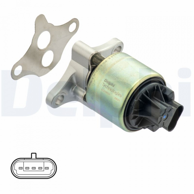 Supapa EGR (EG10397-12B1 EG1039712B1 DELPHI) CHEVROLET,DAEWOO AVEO, AVEO / GENTRA, AVEO / KALOS, KALOS, LOVA|AVEO, AVEO / KALOS|AVEO, AVEO / KALOS, AVEO U-VA|CRUZE|EPICA|EPICA, TOSCA|ESTATE, NUBIRA|KA