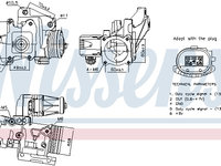 Supapa EGR (NIS98387 NISSENS) VOLVO