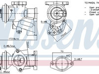 Supapa EGR NISSENS 98475