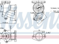 Supapa EGR NISSENS 98476