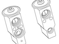 Supapa expansiune AC (aer conditionat) MITSUBISHI PAJERO/SHOGUN II (V3_W, V2_W, V4_W) (1990 - 1999) NRF 38379