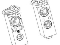 Supapa expansiune AC (aer conditionat) OPEL OMEGA B (25_, 26_, 27_) (1994 - 2003) NRF 38377