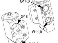 Supapa expansiune AC (aer conditionat) SEAT ALTEA XL (5P5, 5P8) (2006 - 2016) NRF 38417