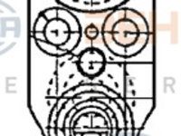 Supapa expansiune, clima (8UW351234171 HELLA) PEUGEOT