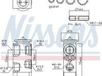 Supapa expansiune clima 999222 NISSENS pentru Bmw X5 Bmw X6 Bmw Seria 3 Bmw X3