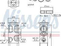 Supapa expansiune clima 999233 NISSENS pentru Mercedes-benz S-class Mercedes-benz C-class Mercedes-benz G-class Mercedes-benz Sprinter Mercedes-benz E-class Mercedes-benz Glk-class Mercedes-benz Cl-class