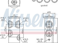 Supapa expansiune clima 999249 NISSENS pentru Alfa romeo 145 Alfa romeo 146 Alfa romeo 166 Fiat Ducato