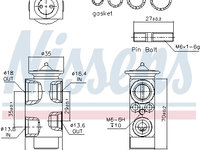 Supapa expansiune clima 999251 NISSENS pentru Ford C-max Ford Grand Ford Focus