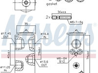 Supapa expansiune clima 999292 NISSENS pentru Peugeot Expert CitroEn Berlingo Peugeot 207 Peugeot 1007