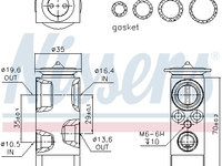 Supapa expansiune clima 999352 NISSENS pentru Opel Astra