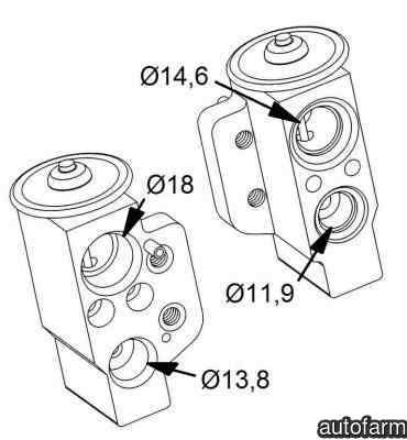Supapa expansiune clima AUDI TT 8J3 NRF 38417