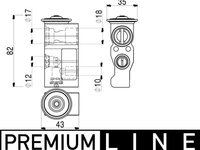 Supapa expansiune, clima MAHLE AVE 2 000P