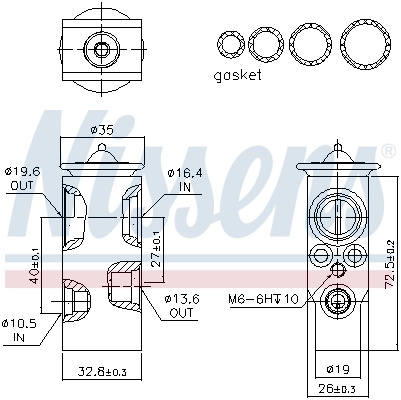 Supapa expansiune clima Nissens VAUXHALL