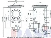 Supapa expansiune, clima RENAULT MEGANE Scenic (JA0/1_), RENAULT KANGOO Rapid (FC0/1_), RENAULT Scenic I (JA0/1_) - AKS DASIS 840092N