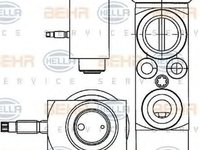 Supapa senzor clima LAND ROVER FREELANDER 2 LF FA HELLA 8UW351234401