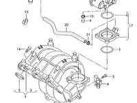 Supapa suprapresiune combustibil Volkswagen Golf 6 (5K) Hatchback 2010 1.4 16V OEM 6QE906517