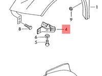Suport aripa dreapta Skoda Fabia 2004 2005 Hatchback OEM 6Y0821142