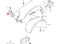 Suport aripa dreapta Volkswagen Passat B6 kombi 2007 OEM 3C0821142