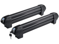 Suport Auto Pentru 4 Perechi Schiuri Cruz Ski Rack Dark 4, Cu Prindere Pe Barele Transversale, Sistem Antifurt Inclus CZ940-222