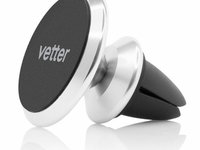 Suport Auto Vetter Magnetic Car Holder Aer Vent With Swivel Ball Head Aluminum CHVTMAIRSWA2