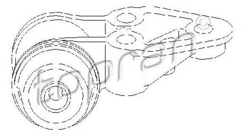 Suport, ax axa spate stanga VW PASSAT VARIANT