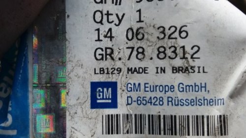 Suport bara spate dreapta nou original Opel Astra H oe 93306735