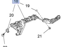 Suport bara spate dreapta Opel Astra J original GM