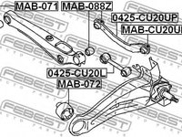 Suport bucsa MITSUBISHI LANCER limuzina (CS_A, CT0) - Cod intern: W20160654 - LIVRARE DIN STOC in 24 ore!!!