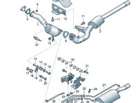 Suport catalizator Audi A6 C6 4F0253071A ⭐⭐⭐⭐⭐