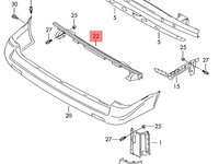 Suport central bara spate ​Volkswagen Transporter T5 (7H) Bus 2009 2.5 TDI OEM 7H0807723