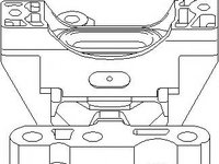 Suport motor OPEL VECTRA C, OPEL VECTRA C GTS, OPEL SIGNUM - TOPRAN 206 573