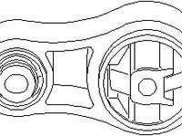 Suport motor RENAULT TRAFIC II bus (JL), RENAULT TRAFIC II Van (FL), OPEL VIVARO caroserie (F7) - TOPRAN 207 757