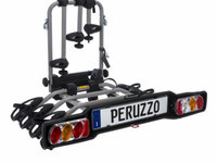 Suport pentru 4 biciclete cu prindere pe carligul de remorcare auto Peruzzo Parma 706/4