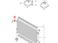 Suport radiatoare Volkswagen Golf 6 Hatchback 2010 gri OEM 1K0121367G