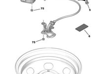 Suport roata rezerva Citroen DS5