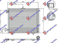 SUPORT (SET 3 BUC) RADIATOR AC 05- BENZINA-DSL (42x37), CITROEN, CITROEN C4 CACTUS 18-, 204106410