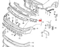 Suport stanga bara fata VW Golf 4 2001 2002 hatchback Ocean OEM 1J0807723B