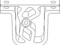 Suport, toba esapament BMW 3 limuzina (E36), BMW 3 cupe (E36), BMW 3 Cabriolet (E36) - TOPRAN 500 172