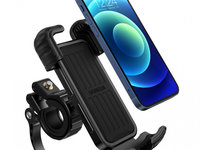 Suport Universal Pentru Telefon Pentru Biciclete Ugreen Pentru Ghidon Motociclete Negru (LP494 Negru) 60548