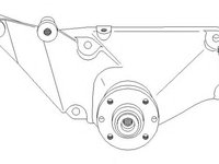 Suport, ventilator MERCEDES-BENZ SL (R129), MERCEDES-BENZ S-CLASS limuzina (W140) - TOPRAN 400 017