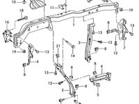 Suporti prindere traversa aeroterma Volkswagen Golf 6 (5K) Hatchback 2010 1.4 16V OEM 1K1857021|D